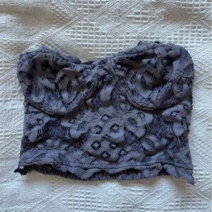 Free People Purple Lace Tube Top | Size Small
